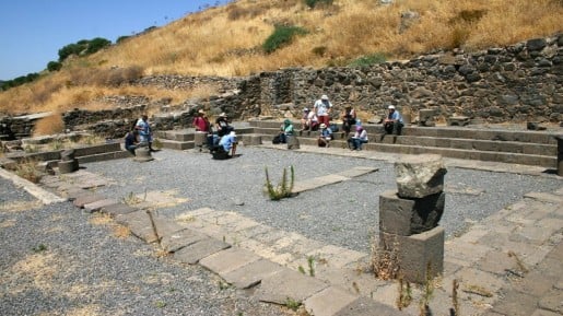 Ruins of the Gamla synagogue (photo credit: Shmuel Bar-Am)