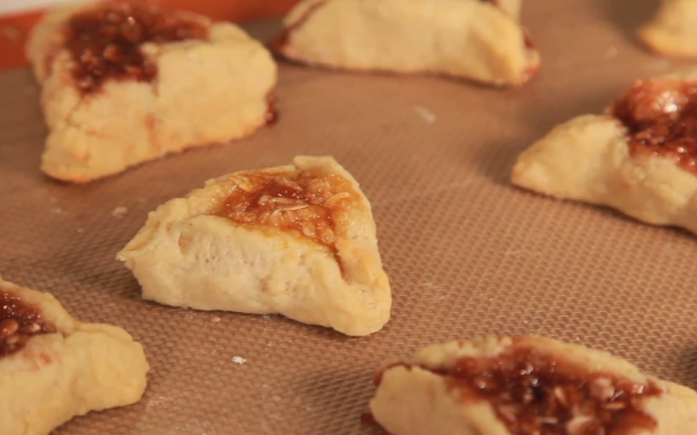 Illustrative photo of hamantaschen. (Beryl Shereshewsky/ via JTA) Illustrative photo of hamantaschen. (Beryl Shereshewsky/ via JTA)
