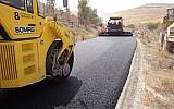 A road in northern Israel being paved with DSI's RuBind (Photo credit: Courtesy)