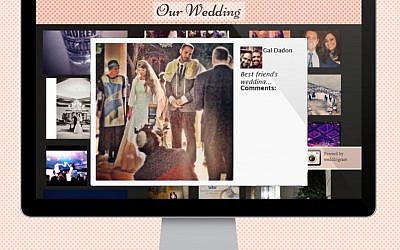 Screenshot of Weddingram, winner of the Wix Hackathon (Photo credit: Courtesy)