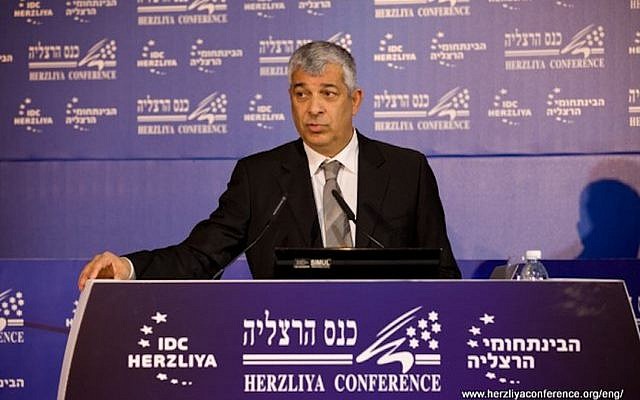 Udi Shani speaks at the Herzliya Conference Monday (Photo credit: Courtesy Herzliya Conference) Udi Shani speaks at the Herzliya Conference Monday (Photo credit: Courtesy Herzliya Conference)
