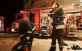 Illustrative photo of Israeli firefighters. (Kobi Gideon/Flash90)