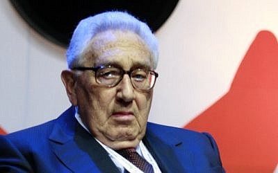 Former US secretary of state Henry Kissinger in Jerusalem, May 2008 (Olivier Fitoussi/Flash90) Former US secretary of state Henry Kissinger in Jerusalem, May 2008 (Olivier Fitoussi/Flash90)