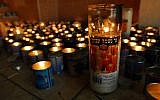 Illustrative photo of memorial candles (photo credit: Gili Yaari/Flash 90)