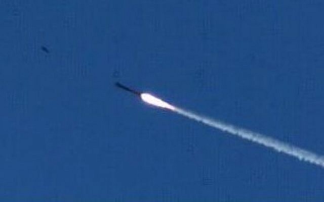 Illustrative photo of a missile (photo credit: Ministry of Defense/Flash90)