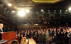 Prime Minister Benjamin Netanyahu addresses the US Congress in Washington, May 24, 2011. (photo credit: Avi Ohayon/GPO/Flash90)