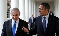 Prime Minister Benjamin Netanyahu meets with US President Barack Obama at the White House in March 2013. (photo credit: Amos Ben Gershom/GPO/Flash90)