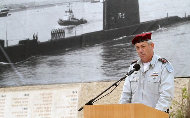 IDF chief Benny Gantz speaking in front of a picture of the Dakar at a memorial ceremony in in January. (photo credit: Yoav Ari Dudkevitch /Flash90) IDF chief Benny Gantz speaking in front of a picture of the Dakar at a memorial ceremony in in January. (photo credit: Yoav Ari Dudkevitch /Flash90)