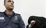 Illustrative: A man suspected of sexual abuse at a court hearing in Jerusalem. (Kobi Gideon/Flash90)