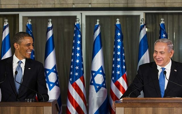 US President Barack Obama (left) at a news conference with Prime Minister Benjamin Netanyahu in Jerusalem Wednesday. (photo credit: Yonatan Sindel/Flash90) US President Barack Obama (left) at a news conference with Prime Minister Benjamin Netanyahu in Jerusalem Wednesday. (photo credit: Yonatan Sindel/Flash90)