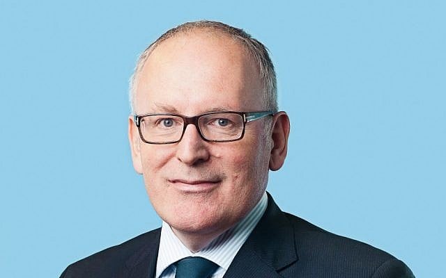 Dutch Foreign Minister Frans Timmermans (photo credit: CC BY-Partij van de Arbeid, Wikimedia Commons) Dutch Foreign Minister Frans Timmermans (photo credit: CC BY-Partij van de Arbeid, Wikimedia Commons)
