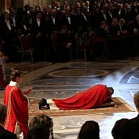 Pope Francis lies down in prayer during the Passion of Christ Mass inside St. Peter's Basilica, at the Vatican, Friday, March 29, 2013. Pope Francis began the Good Friday service at the Vatican with the Passion of Christ Mass and hours later will go to the ancient Colosseum in Rome for the traditional Way of the Cross procession. (AP Photo/Gregorio Borgia) Pope Francis lies down in prayer during the Passion of Christ Mass inside St. Peter's Basilica, at the Vatican, Friday, March 29, 2013. Pope Francis began the Good Friday service at the Vatican with the Passion of Christ Mass and hours later will go to the ancient Colosseum in Rome for the traditional Way of the Cross procession. (AP Photo/Gregorio Borgia)