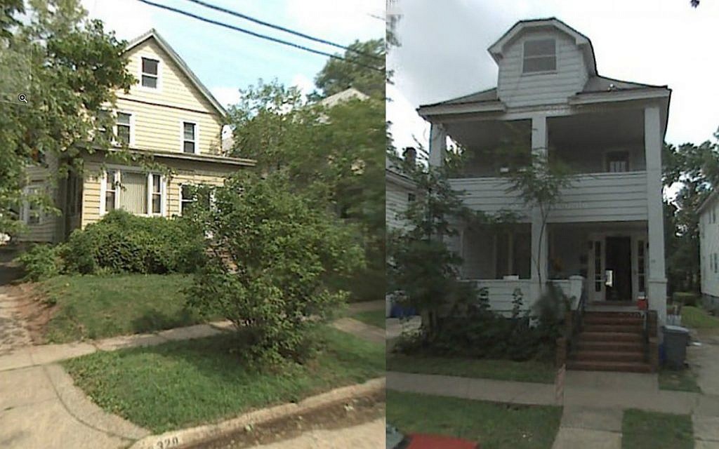 Rozanne Dittersdorf hopes recent photos of her childhood home, left, and of her friend’s will help her find Phyllis Garfunkel. (Courtesy of Rozanne Dittersdorf via JTA)) Rozanne Dittersdorf hopes recent photos of her childhood home, left, and of her friend’s will help her find Phyllis Garfunkel. (Courtesy of Rozanne Dittersdorf via JTA))