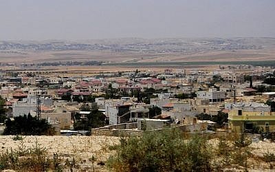 The Bedouin village of Hura in southern Israel (photo credit: CC BY-SA, by Romayan, Wikimedia Commons)