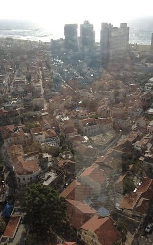 From the 24th floor of the Shalom Tower (photo credit: Jessica Steinberg/Times of Israel) From the 24th floor of the Shalom Tower (photo credit: Jessica Steinberg/Times of Israel)