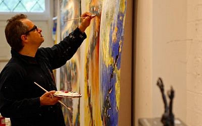 “It does feel transgressive even now to me," Breuer-Weil says of his art. "But I’ve checked it out with a rabbi, and what I do is okay.” (Courtesy of David Breuer-Weil)