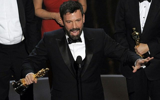 Director and producer Ben Affleck accepts the award for best picture for "Argo" during the Oscars at the Dolby Theatre, in Los Angeles, Sunday Feb. 24, 2013. “Argo” mentions New Zealand just once in passing, but the four-word reference is rankling Kiwis five months after the Oscar-winning film was released in the South Pacific nation. (photo credit: Chris Pizzello/Invision) Director and producer Ben Affleck accepts the award for best picture for "Argo" during the Oscars at the Dolby Theatre, in Los Angeles, Sunday Feb. 24, 2013. “Argo” mentions New Zealand just once in passing, but the four-word reference is rankling Kiwis five months after the Oscar-winning film was released in the South Pacific nation. (photo credit: Chris Pizzello/Invision)