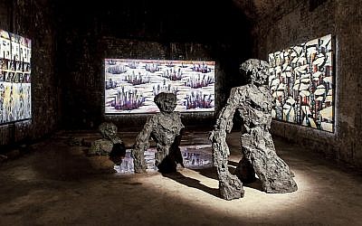 In contrast to the other Breuer-Weil works currently on display, "Emergence" shows man as distinct and powerful. (Courtesy of David Breuer-Weil) In contrast to the other Breuer-Weil works currently on display, "Emergence" shows man as distinct and powerful. (Courtesy of David Breuer-Weil)