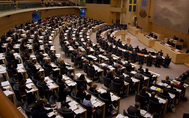 The Swedish Riksdag (photo credit: CC-BY-SA Janwikifoto/Wikimedia Commons)