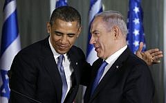 US President Barack Obama and Prime Minister Benjamin Netanyahu after a joint news conference, Wednesday, March 20, 2013, at the prime minister's residence in Jerusalem. (photo credit: AP/Carolyn Kaster)