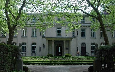 The villa at 56-58 Am Grossen Wannsee, where the Wannsee Conference was held. Today it is a memorial and museum. (photo credit: Adam Carr)