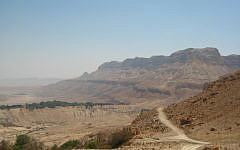 A hiking area near the Dead Sea (photo credit: Joshua Davidovich/Times of Israel staff)