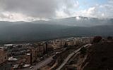 A view of the northern city of Safed (Alana Perino/Flash90)