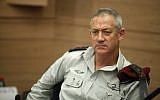 IDF Chief of Staff Lt.-Gen. Benny Gantz (photo credit: Flash90)