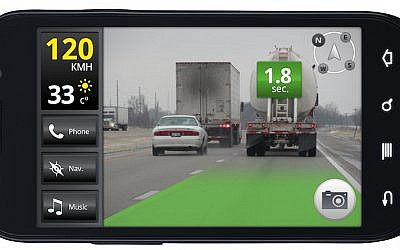 iOnRoad screen on an iPhone (Photo credit: Courtesy)