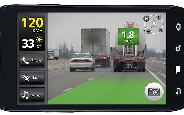 iOnRoad screen on an iPhone (Photo credit: Courtesy)