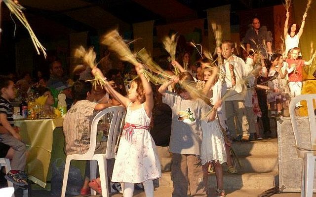 Harvest dances at Kibbutz Naan's Seder (photo credit: Courtesy Raaya Ben-Avraham)
