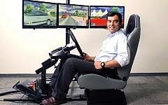 Prof. Amnon Shashua of the Hebrew University of Jerusalem invented Mobileye, a system designed to prevent accidents by warning the driver in real time about dangerous situations and driving conditions. (Nati Shohat/Flash90)