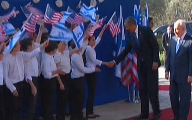 President Barack Obama at the President's Residence (Channel 2 screenshot)