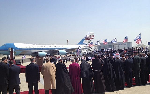 Israeli delegates line up to greet US President Barack Obama on Wednesday, March 20 (photo credit: Matti Friedman/Times of Israel) Israeli delegates line up to greet US President Barack Obama on Wednesday, March 20 (photo credit: Matti Friedman/Times of Israel)