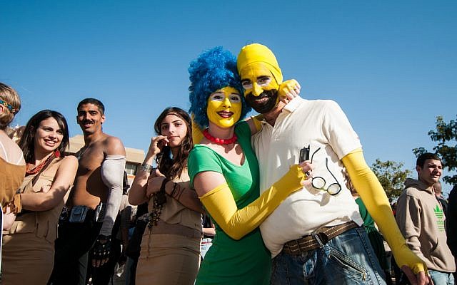Raucous partying and crazy costumes at BGU's Purim (Courtesy BGU)