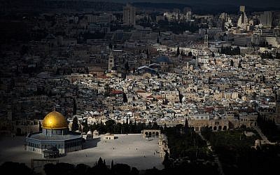The Dome of the Rock, March 1, 2013 (Photo credit: Nati Shohat/Flash90)