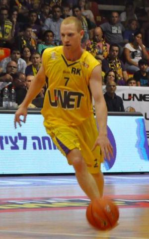 Newcomer Zack Rosen, Penn's Quakers star, playing for Holon (Courtesy Zack Rosen Facebook)