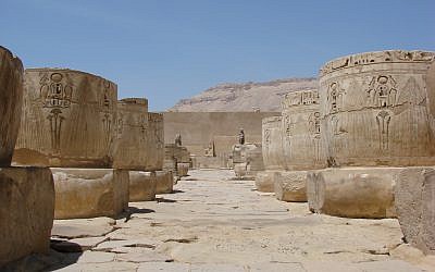 A plaza in Luxor, Egypt (photo credit: CC BY watchsmart/Flickr)