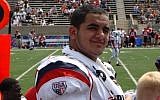 Oday Aboushi, newly drafted by the NY Jets, is the first Palestinian-American NFL player. (Courtesy Oday Aboushi's Facebook page)