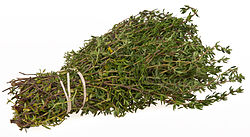 A bundle of thyme (photo credit: Evan-Amos/Wiki Commons) A bundle of thyme (photo credit: Evan-Amos/Wiki Commons)