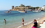 A beach in Bodrum, Turkey. (photo credit: CC BY-SA yilmaz ovunc, Flickr)