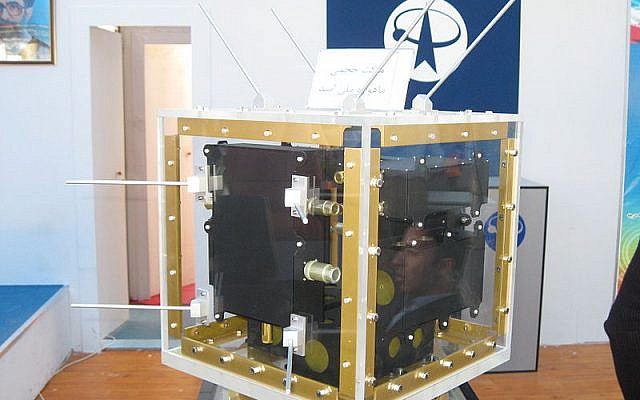 An Iranian-made satellite (photo credit: CC-BY-SA, Mardetanha, Wikimedia Commons) An Iranian-made satellite (photo credit: CC-BY-SA, Mardetanha, Wikimedia Commons)