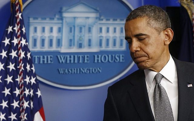 US President Barack Obama (photo credit: AP/Charles Dharapak)