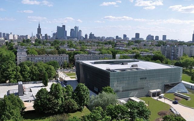 Aerial view of the new Museum of the History of Polish Jews, in Warsaw (photo credit: courtesy) Aerial view of the new Museum of the History of Polish Jews, in Warsaw (photo credit: courtesy)