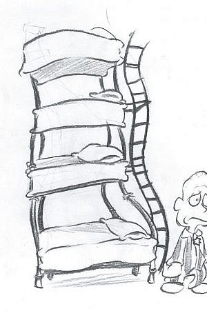 Concept art for short film, 'Wallace Seeks Solace.' (photo credit: courtesy)