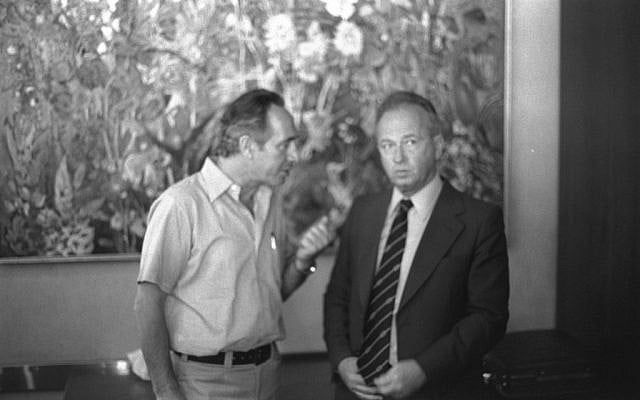 Shimon Peres and Yitzhak Rabin (photo credit: courtesy GPO)