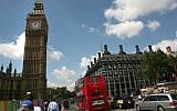 Illustrative: Big Ben and the Houses of Parliament in London. (Yossi Zamir/Flash90)