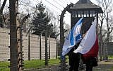Participants in the March of the Living near Auschwitz in 2010. (photo credit: Yossi Zeliger/Flash90)