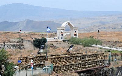 The border crossing near Naharayim where seven girls were murdered in 1997 by a Jordanian soldier while visiting a nearby power station (photo credit: Shay Levy/Flash90)