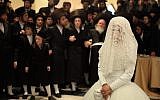 Illustrative photo of an ultra-Orthodox wedding in Bnei Brak (photo credit: Yaakov Naumi/Flash90)